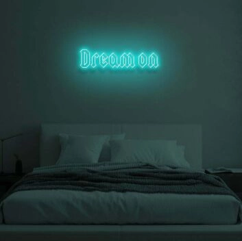 DREAM ON" LED Neon Sign