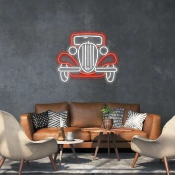 Vintage Car Neon Sign