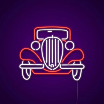 Vintage Car Neon Sign