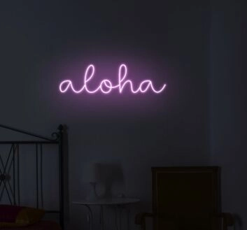 Aloha Neon Sign