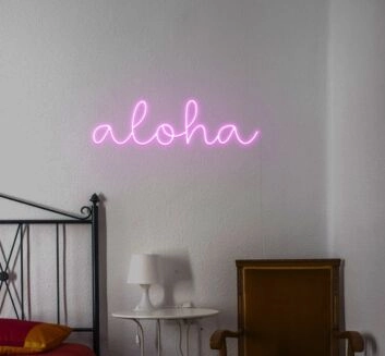 Aloha Neon Sign