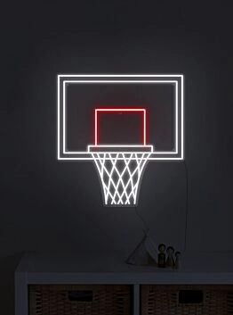 Baksetball Hoop Neon Sign