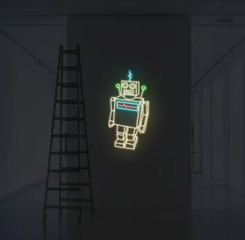 Classic Robot Neon Sign