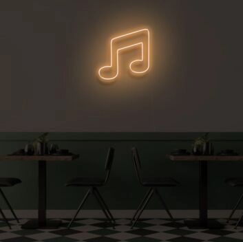 MUSIC NOTE" LED neon sign