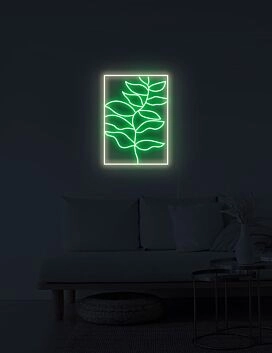 Leaf Painting Neon Sign