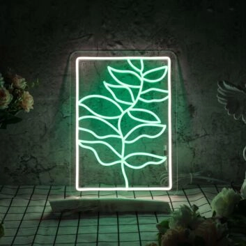 Leaf Painting Neon Sign