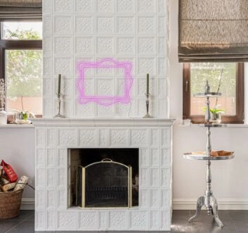 Pink Frame Neon Sign