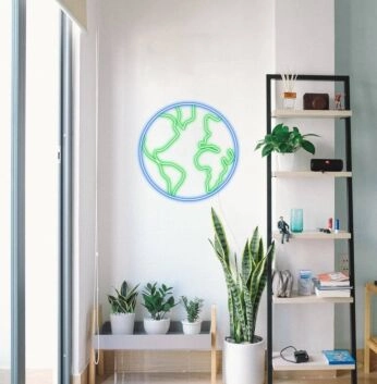The Planet Earth Neon Sign