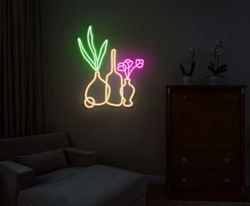 Vases Neon Sign