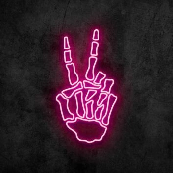 Bone Hand Neon Sign