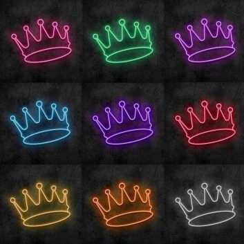 Crowned King Neon Sign