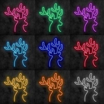 Deer Head Neon Sign