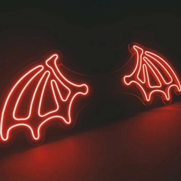 Devil Wings Neon Sign