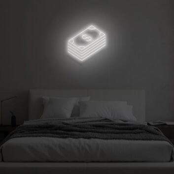 DOLLAR BILLS&quot; LED Neon Sign
