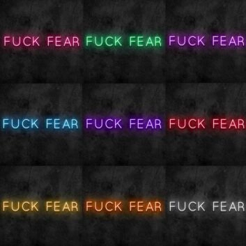 Fear Neon Sign