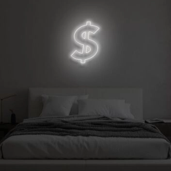 DOLLAR SIGN LED Neon Sign