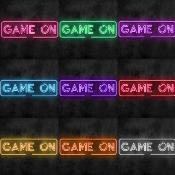 Game On Neon Sign