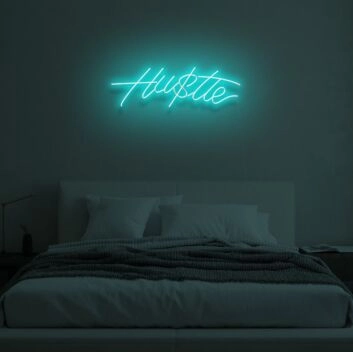 HUSTLE&quot; LED Neon Sign