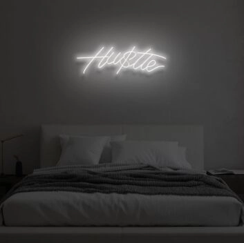 HUSTLE&quot; LED Neon Sign