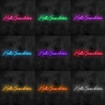 Hello Sunshine Neon Sign
