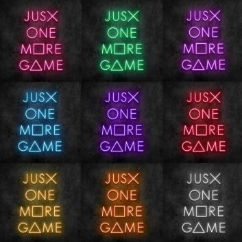 Just One More Game Neon Sign