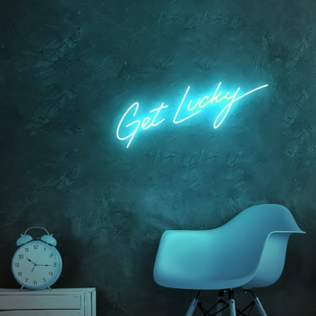 &quot;Get Lucky&quot; LED Neon Sign