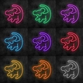 Lion Cub Neon Sign