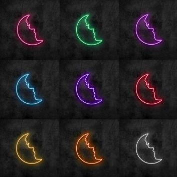 Moon Neon Sign