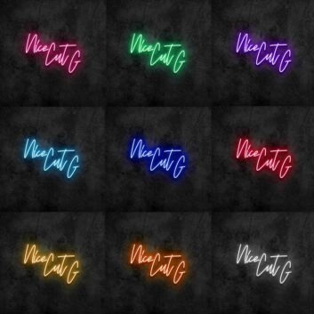 Nice Cut G Neon Sign