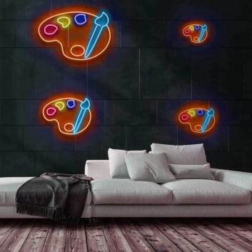 Paint Palette Neon Sign