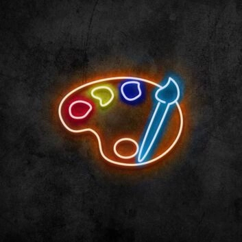 Paint Palette Neon Sign