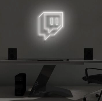 &quot;TWITCH V2&quot; LED Neon Sign