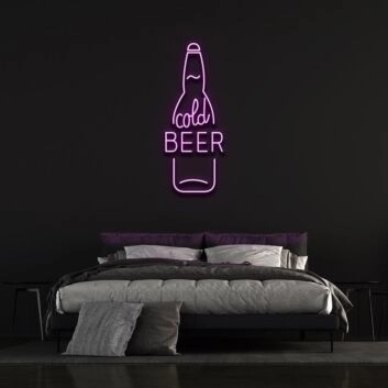 Cold Beer Neon Sign
