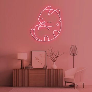 Cute Kitty V1 Neon Sign