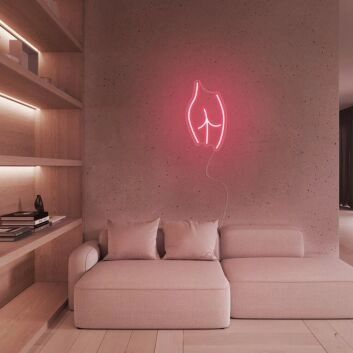 Mini Artistic Buttocks Neon Sign