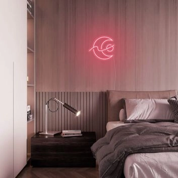 Mini Changing Moon Neon Sign