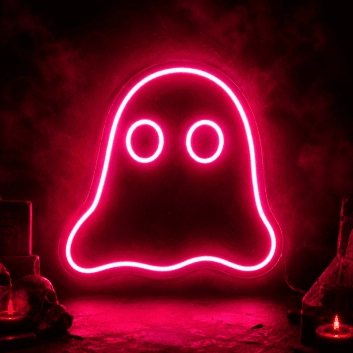 Mini Ghost Neon Sign
