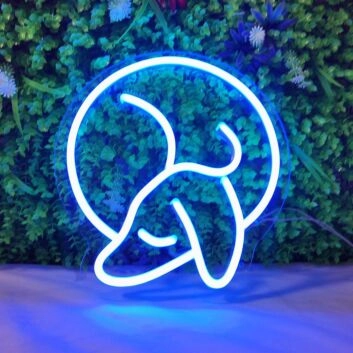 Mini Sleeping Dachshund Neon Sign