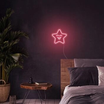Mini Smile Star Neon Sign