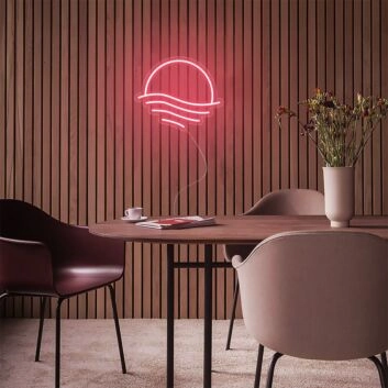 Mini Sunset Sea Neon Sign