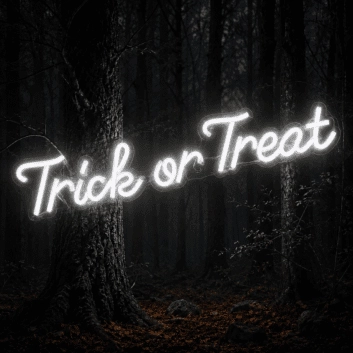 Trick Or Treat Halloween Neon Sign
