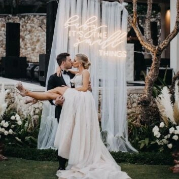 Baby Its The Small Things Neon Sign