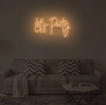 "LET&#39;S PARTY"LED Neon Sign