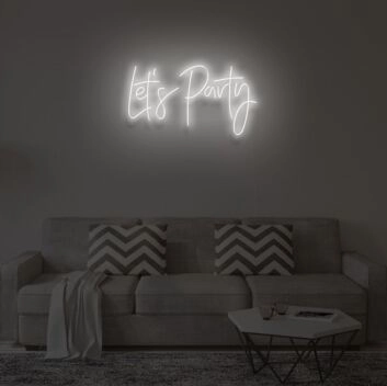 &quot;LET&#39;S PARTY&quot;LED Neon Sign