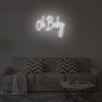 OH BABY&quot; LED Neon Sign