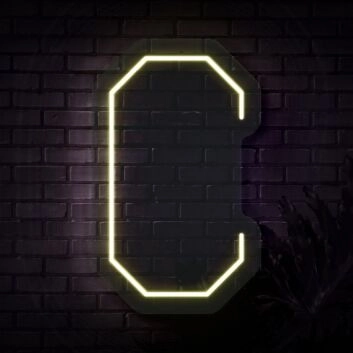 Personalized Initial Letter C Neon Sign