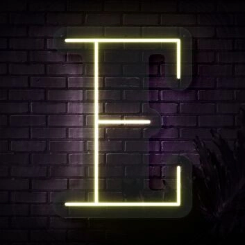 Personalized Initial Letter E Neon Sign MNC41524