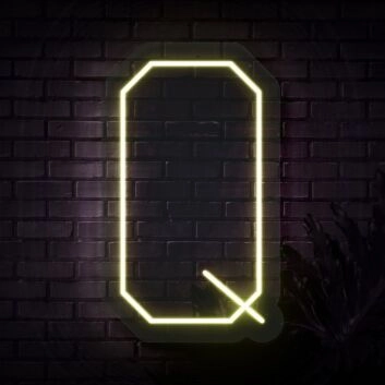 Personalized Initial Letter Q Neon Sign MNC41536