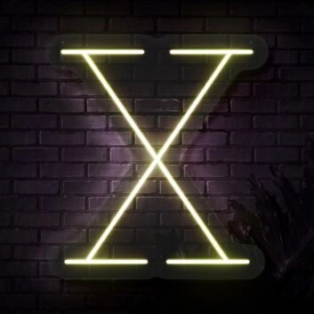Personalized Initial Letter X Neon Sign MNC41543