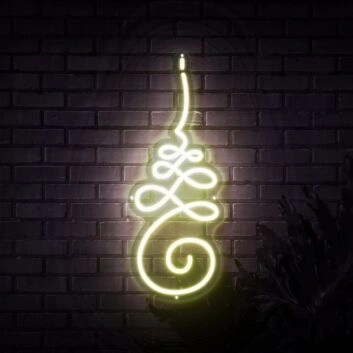 Unalome Yoga Symbol Neon Sign